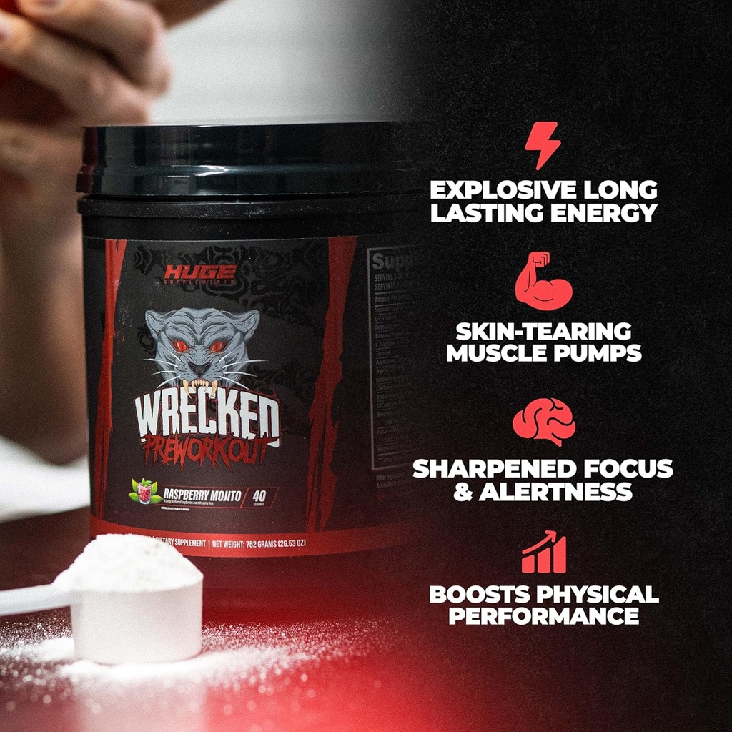 Wrecked Pre Workout - Energy, Focus & Performance
