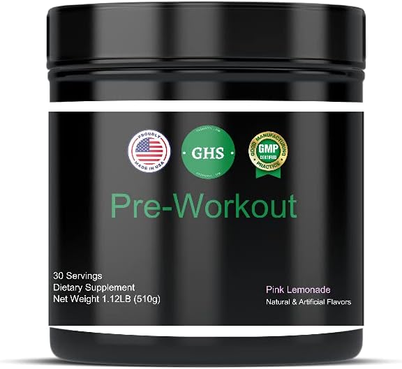 Premium Pre-Workout Pink Lemonade with High Stimulant from Natural Caffeine, Contains a Specific Combination of Energy, Pump and Strength Ingredients Paramount to a Great Workout