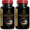 Vision Support Natural Formula - Immune Support Adults - Vision Support Capsules – Eye Support & Bilberry Extract, Complete Vision Support Supplement with Bilberry & Lutein