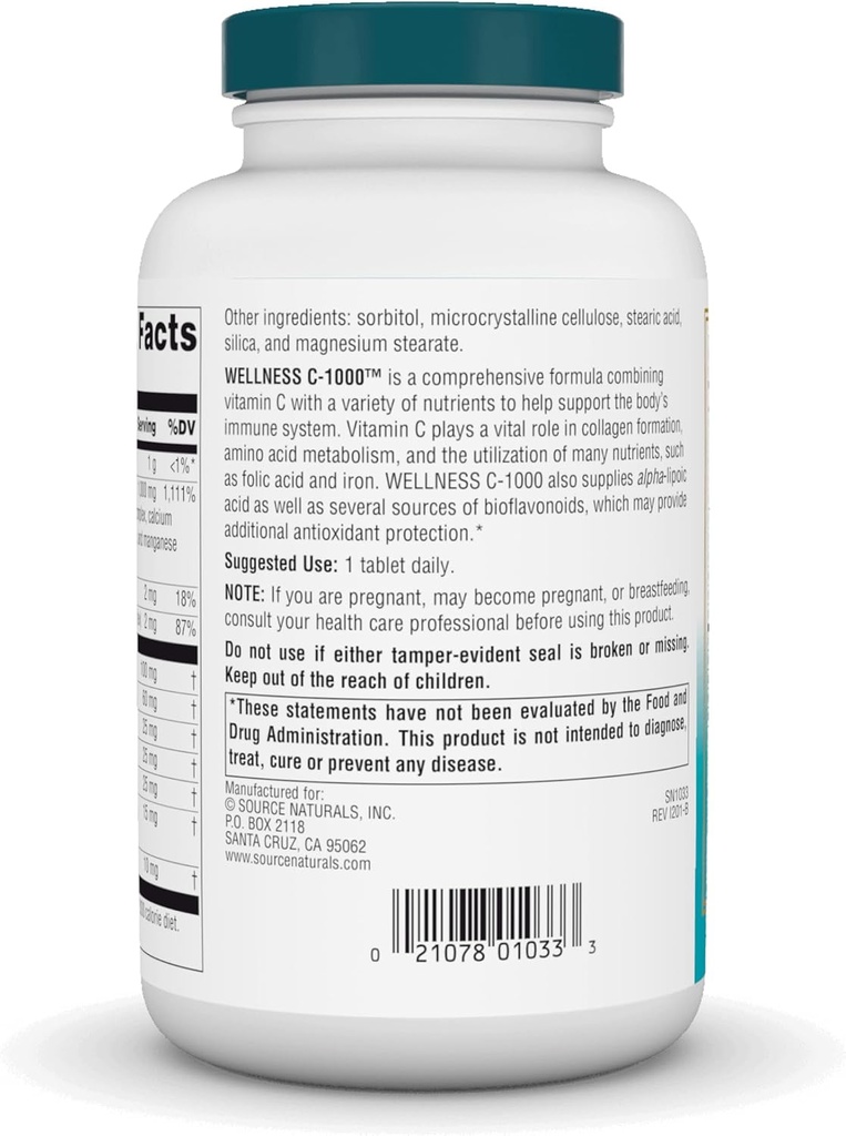 Source Naturals Wellness C-1000-200 Tablets