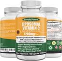 Simply Potent Liposomal Vitamin C 1500MG Supplement - Enhanced Absorption & Bio-Availability | Immune Support & Antioxidant | Non-GMO, Gluten-Free | Vitamin C Liposomal, Liposomal VIT C Capsules