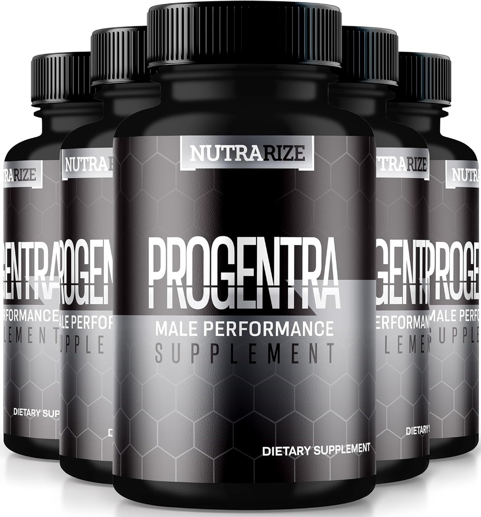 (5 Pack) Progentra Male Pills, Comprehensive Formula For a Holistic Approach, Natural Support For Men To Sustain Muscle, Endurance and Overall Health, Official Progentra Performance (300 Capsules)