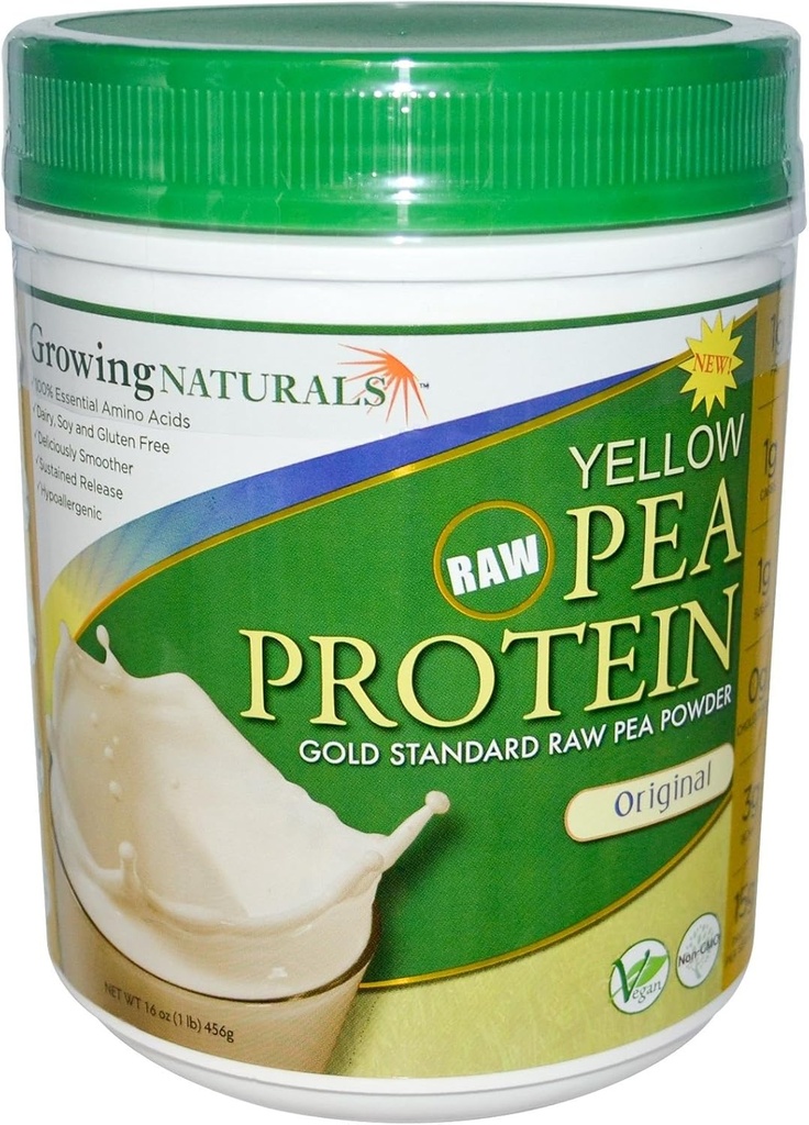 Raw Yellow Pea Protein Original - 16 oz.