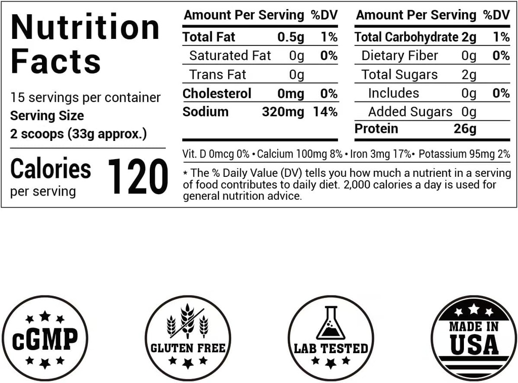 Pure Pea Protein Powder 1.1lb – Original Unflavored | Vegan & Plant-Based | Gluten-Free, Keto-Friendly, Non-GMO | Clean Nature Protein for Shakes & Smoothies