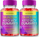 IDEAL PERFORMANCE BajaSlim Keto Gummies, BajaSlim Gummies Supplement 1000MG - Maximum Strength, Premium Keto+ACV Gummy Reviews (2 Pack)