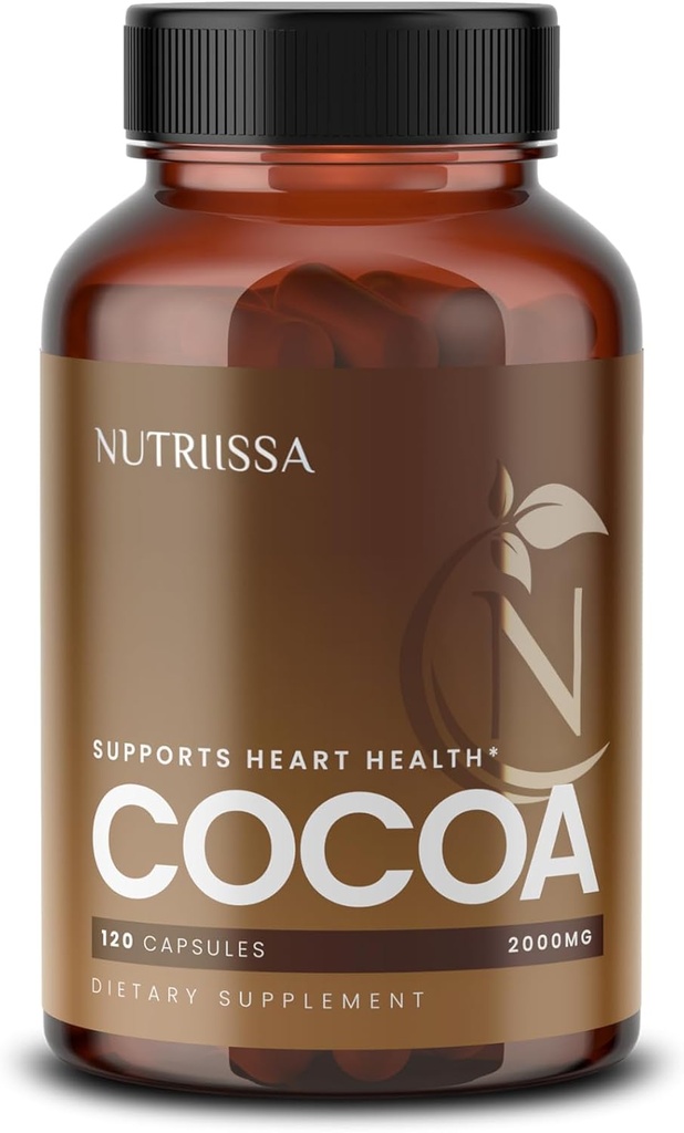 Cocoa Capsules 2000mg - Heart Health & Circulation