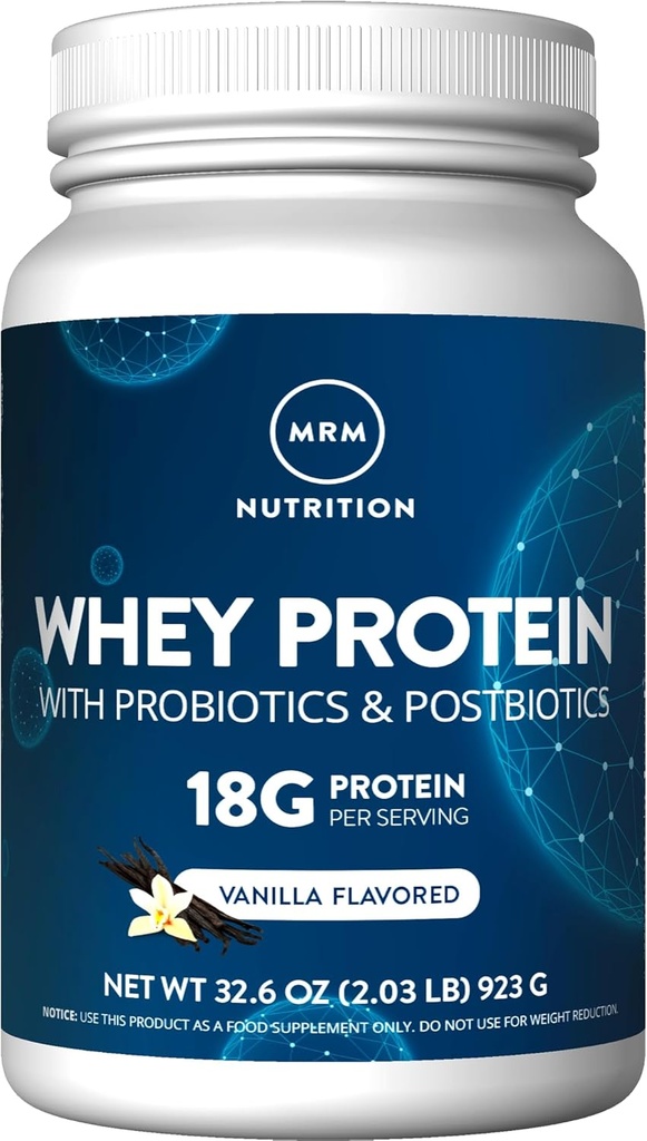 MRM Whey Protein - Vanilla | 18g Protein + Probiotics