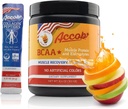 BCAA Powder Fruit Punch-Pre or Post Workout,Muscle Recovery Drink with Amino Acids + Electrolytes,7,2g BCCAs for Men and Women-30 Servings +10g of Collagen Peptides