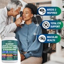 NEW AGE Eye Health Vitamins with Bilberry Lutein & Zeaxanthin Lycopene Resveratrol Grape Seed Astaxanthin - Eye Vitamin - 60 Count