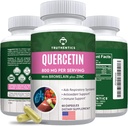 TRUTHENTICS Quercetin with Bromelain and Zinc 1050mg - Premium Zinc Quercetin Supplements for Immune, Respiratory & Seasonal Support - Non-GMO, Gluten Free - 60 Veggie Capsules
