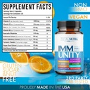 10-In-1 Immune Support Supplement: Immune Boosters for Adults & Kids Daily Immunity Defense with Key Immune System Vitamins Zinc, Vitamin C and D, Plus Elderberry, Quercetin, Echinacea & More, 60 Caps