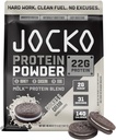 Jocko Fuel Mölk Whey Protein Powder - Keto, Probiotics, Digestive Enzymes, Amino Acids, Low Sugar Monk Fruit Blend - Supports Muscle Recovery & Growth (2.5 LB, Cookies & Cream)