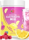 Electrolyte Powder – Pink Lemonade Flavor | Sugar-Free Hydration Mix with 6 Key Electrolytes for Energy, Muscle Recovery & Cramp Relief | Keto, Vegan, Fasting Friendly | Magnesium + Potassium