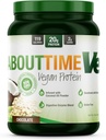 About Time Natural Vegan Protein Chocolate 2lb - 24g Protein, Non-GMO, Plant Based, Gluten Free, Soy Free, Dairy Free, 32 Servings