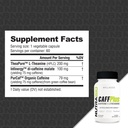 NutraBio CaffPlus, Dual Source Caffeine with Theanine for Healthy Energy Boost - 60 Vegetable Capsules