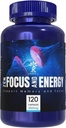Zen Focus and Energy Supplement with Choline, Theanine, Caffeine, Vitamin B6 and B12, 120 Capsules