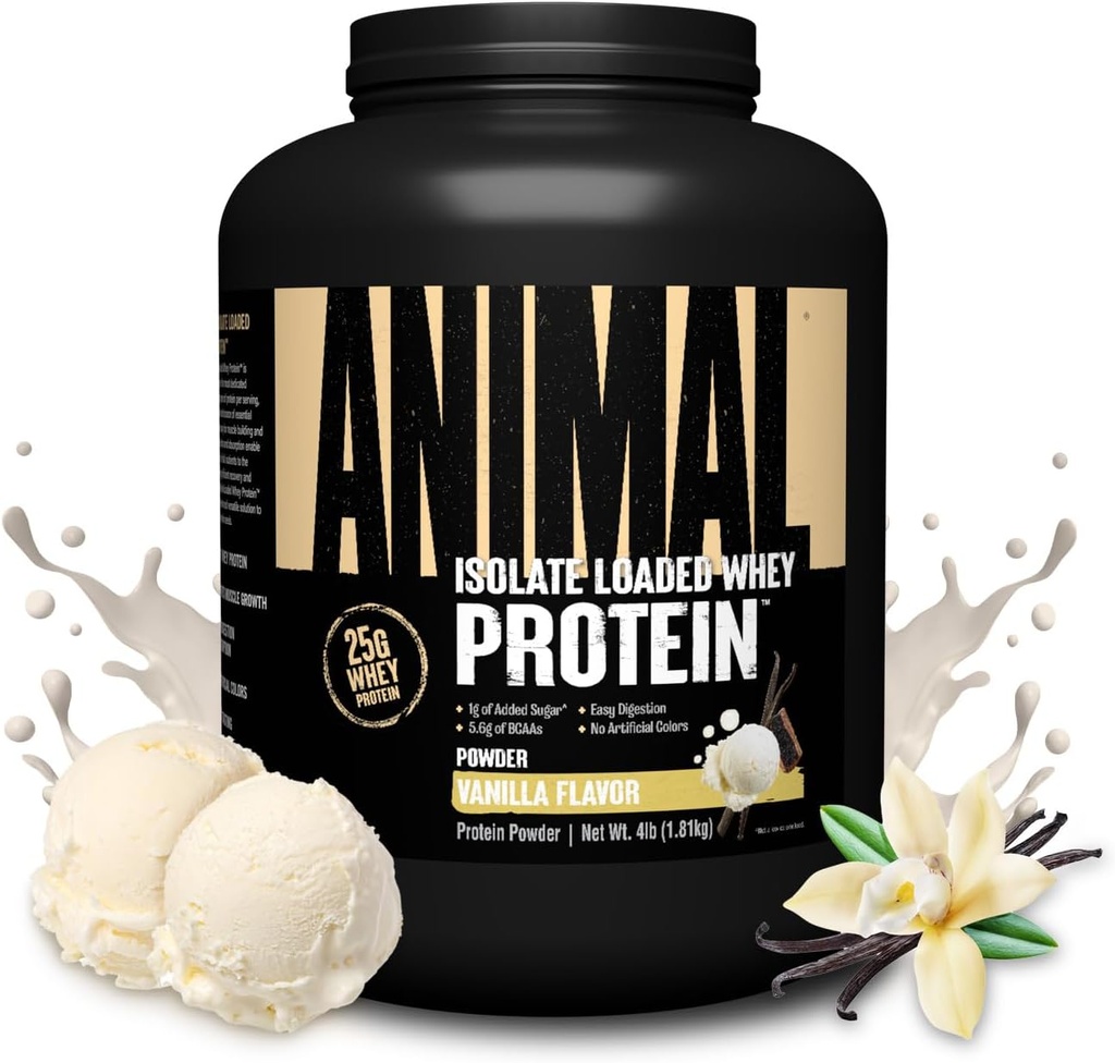 Animal Whey Isolate - Vanilla 4lb - Protein Powder