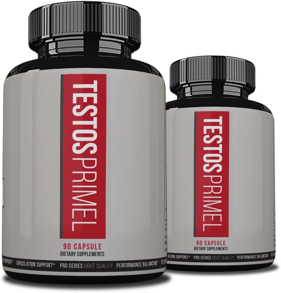 Testo Prime Pills - 180 Capsules (2-Pack)